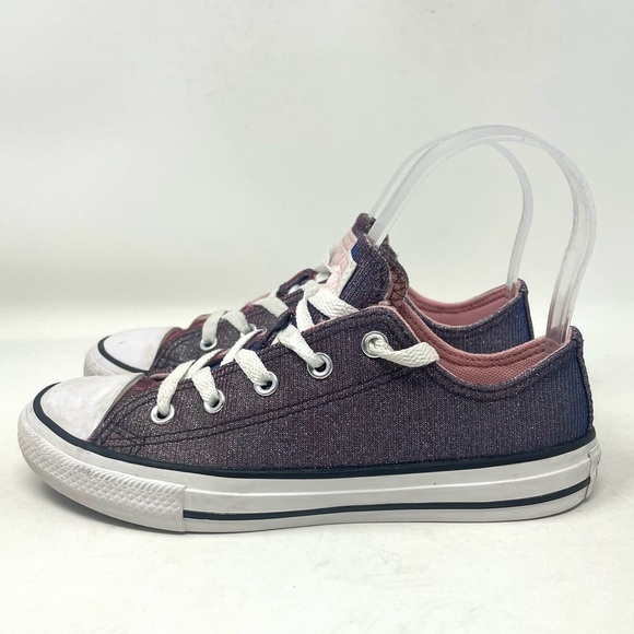 Converse Chuck Taylor All Star Low Top Sneaker Pink Blue Youth 2 - Picture 4 of 8